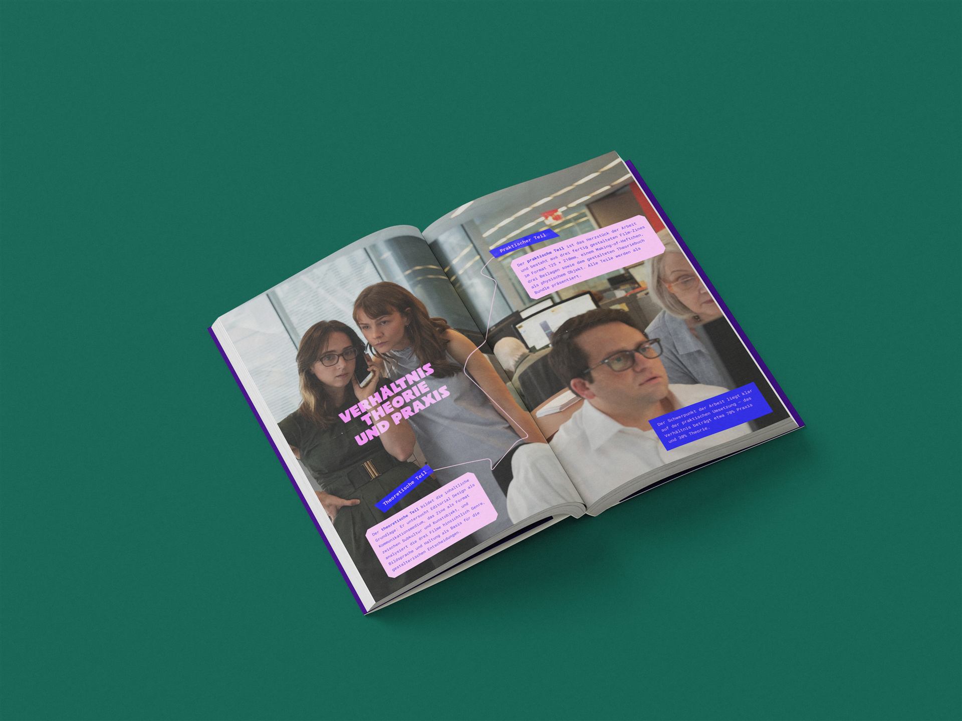 Film auf Papier — Zine-Mockup